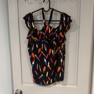 Colorful Popsicle Print Blouse